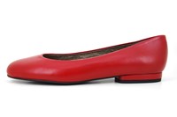 Red plain ballerinas in small sizes